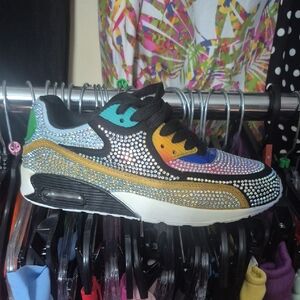 Colorful Rhinestone Sneakers